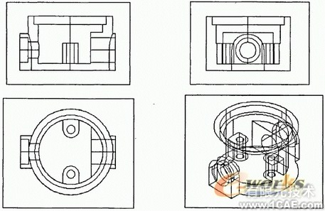 CAD基于實體的正交視圖創建autocad技術圖片3