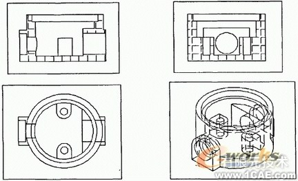 CAD基于實體的正交視圖創建autocad技術圖片4
