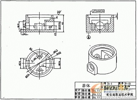 CAD基于實體的正交視圖創建autocad技術圖片5