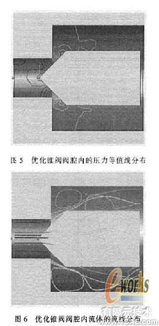液壓錐閥的有限元分析及優化solidworks simulation分析案例圖片6