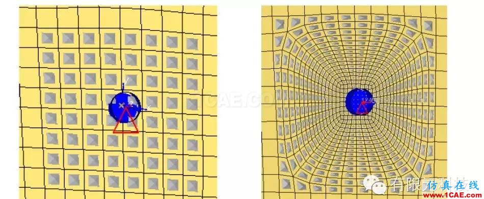 網格密度對車門抗凹分析結果的影響研究hypermesh分析圖片2