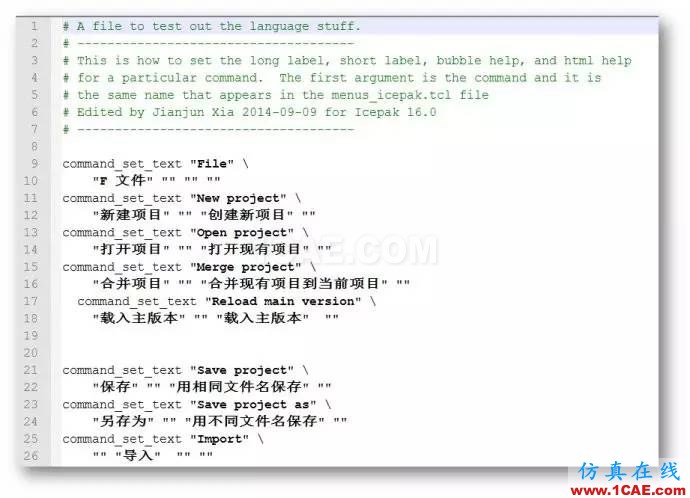 將ANSYS Icepak的界面設置為中文ansys培訓的效果圖片2