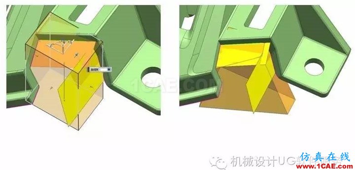 UG中汽車模高低落差位的分模處理技巧(實(shí)體分模技巧)HFSS圖片4