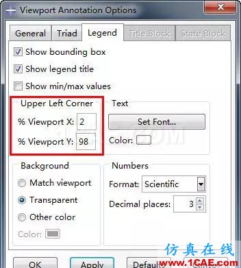 ABAQUS后處理中如何移動圖例的位置？abaqus有限元分析案例圖片2