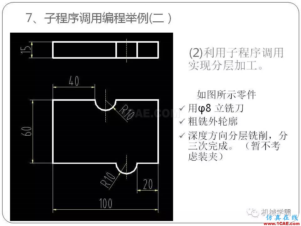 【收藏】數控銑床的程序編程PPT機械設計案例圖片68