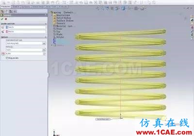 『實(shí)用技巧』SolidWorks最簡(jiǎn)單的彈簧畫(huà)法教程solidworks simulation技術(shù)圖片2