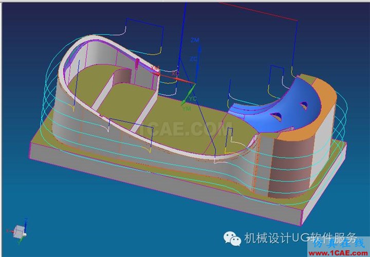 UG中不規則側邊2D刀路優化ug設計案例圖片7