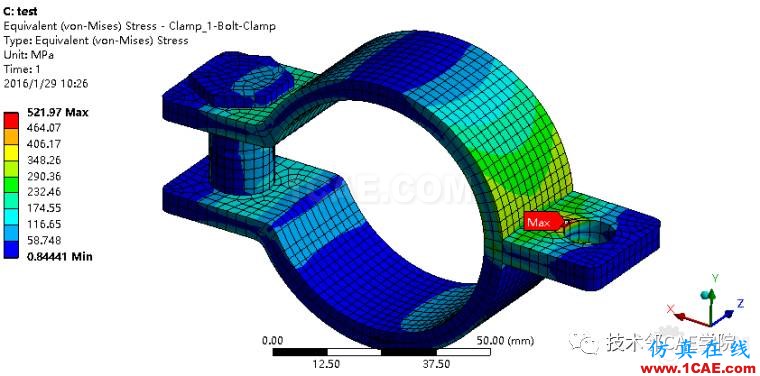 blob.png 【干貨】ANSYS workbench接觸問題案例——卡箍連接ansys培訓課程圖片17
