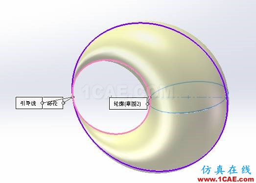 SolidWorks如何通過(guò)掃描創(chuàng)建太極圖？solidworks simulation分析案例圖片8