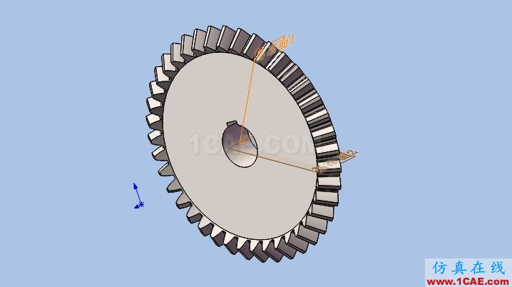 SOLIDWORKS圓錐齒輪的仿真solidworks simulation應用技術圖片6