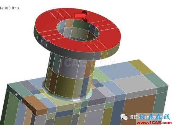 workbench中以云圖形式顯示網格質量，扭矩荷載的施加 ansys圖片14