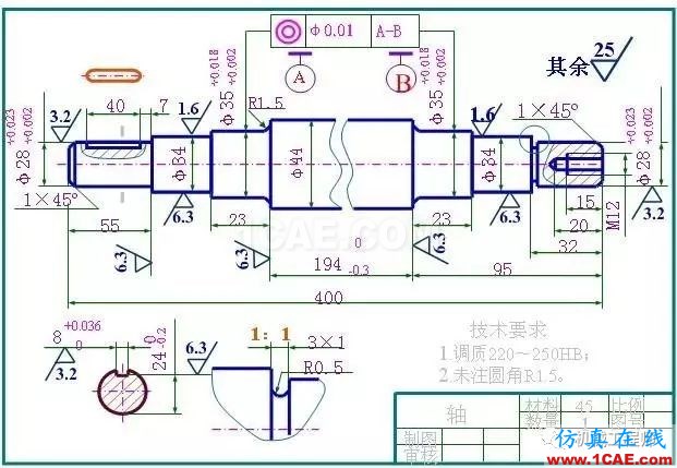 工程圖常用技術要求匯總,讓你的圖紙顯得更專業(yè)AutoCAD分析圖片2