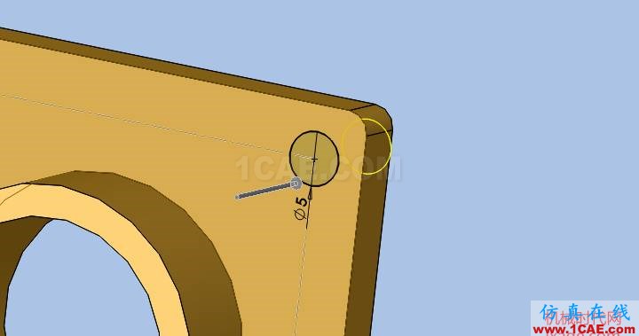 solidworks如何使用孔特征？solidworks simulation培訓教程圖片5
