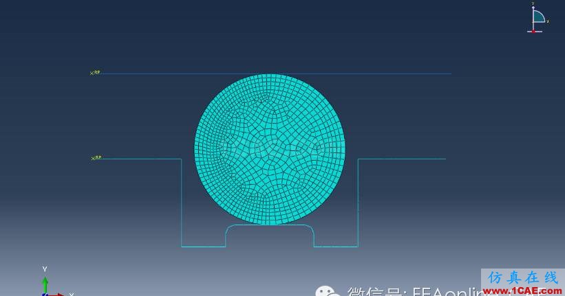 Abaqus橡膠大變形分析實例abaqus靜態分析圖片6