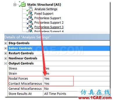 如何在ANSYS WORKBENCH中查看裝配體內零件之間的合作用力？ansys仿真分析圖片9