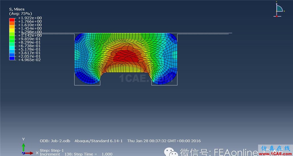 Abaqus橡膠大變形分析實例abaqus靜態分析圖片7