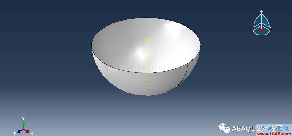 ABAQUS案例的Abaqus/CAE再現——半球形沖頭沖壓薄板abaqus有限元分析案例圖片5