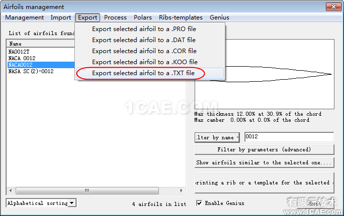 ICEM CFD導入Profili翼型數據fluent分析案例圖片3