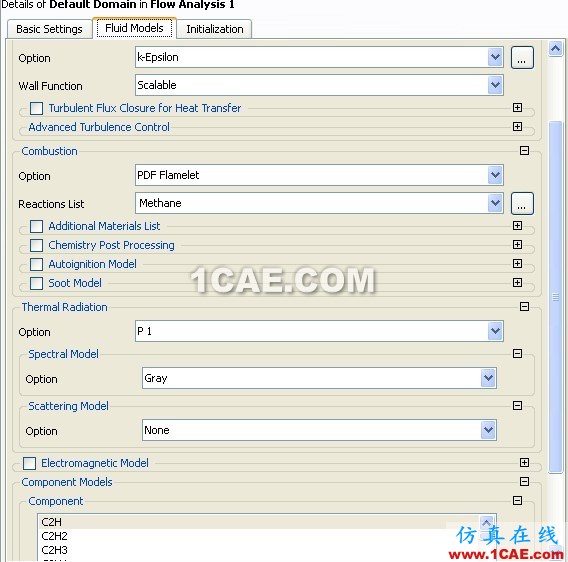 CFX中的Flamelet wbrModel CFX中的Flamelet wbrModel