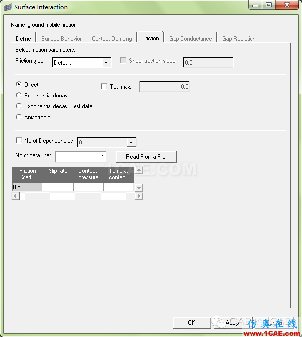 案例：板磚跌落應用，hypermesh設置surface contacthypermesh分析圖片8