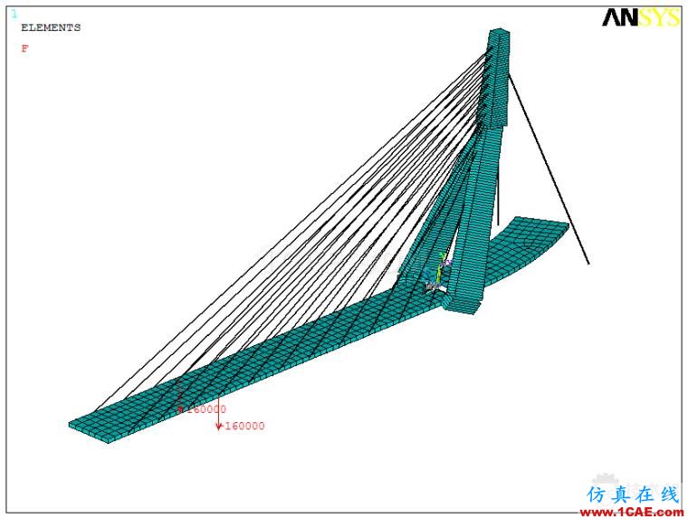 某斜拉橋ANSYS仿真分析實例ansys workbanch圖片7