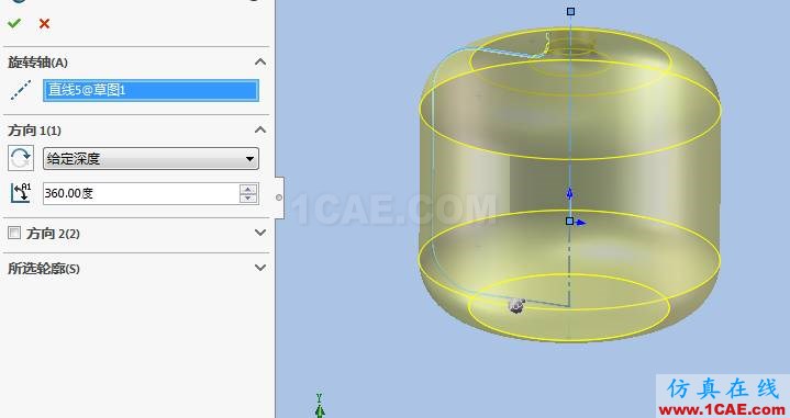 Solidworks曲面教程-旋轉曲面solidworks simulation應用技術圖片2