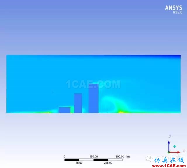 fluent城市建筑流體分析案例,氣流,風,和霧霾fluent結果圖片7