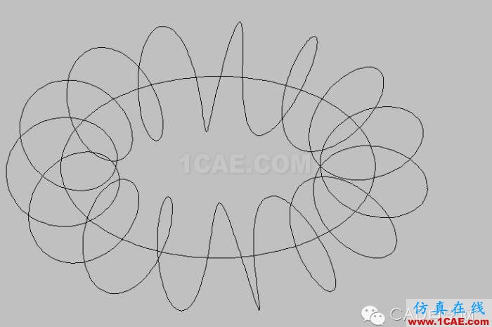 說明: AutoCAD 2008三維教程:環形彈簧及弧線彈簧的幾種畫法_中國教程網 AutoCAD環形彈簧做法二AutoCAD分析圖片6