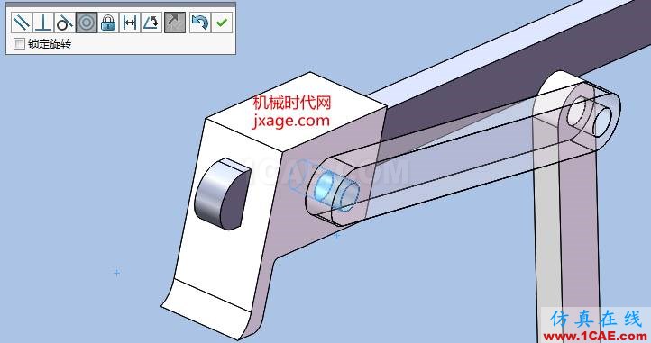 solidworks牛頭刨床仿真solidworks simulation技術圖片9