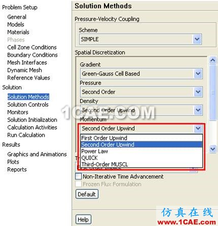 FLUENT中的求解器、算法和離散方法 FLUENT中的求解器、算法和離散方法