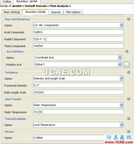 CFX中的Flamelet wbrModel CFX中的Flamelet wbrModel