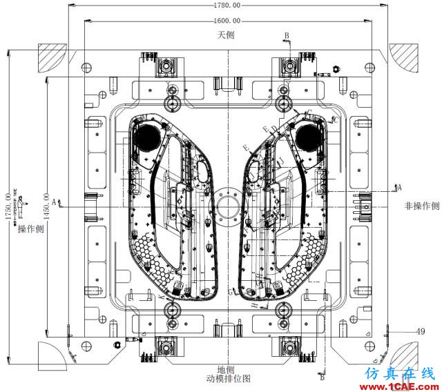 模具設計經典案例:汽車門板下本體模具的設計機械設計圖例圖片4