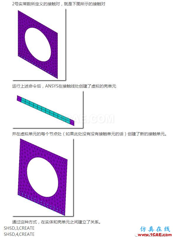 基于ANSYS經典界面的實體-板單元連接建模ansys分析圖片11