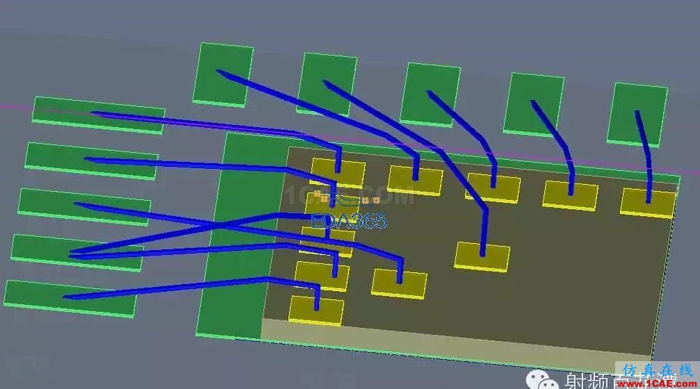 QFN封裝bondwire有限元電磁場仿真ADS電磁技術圖片8