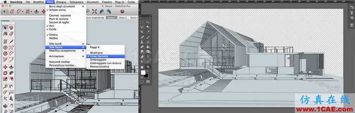 效果圖的藝術:用SketchUp, AutoCAD 和 Photoshop創造絕佳的水彩效果AutoCAD仿真分析圖片11