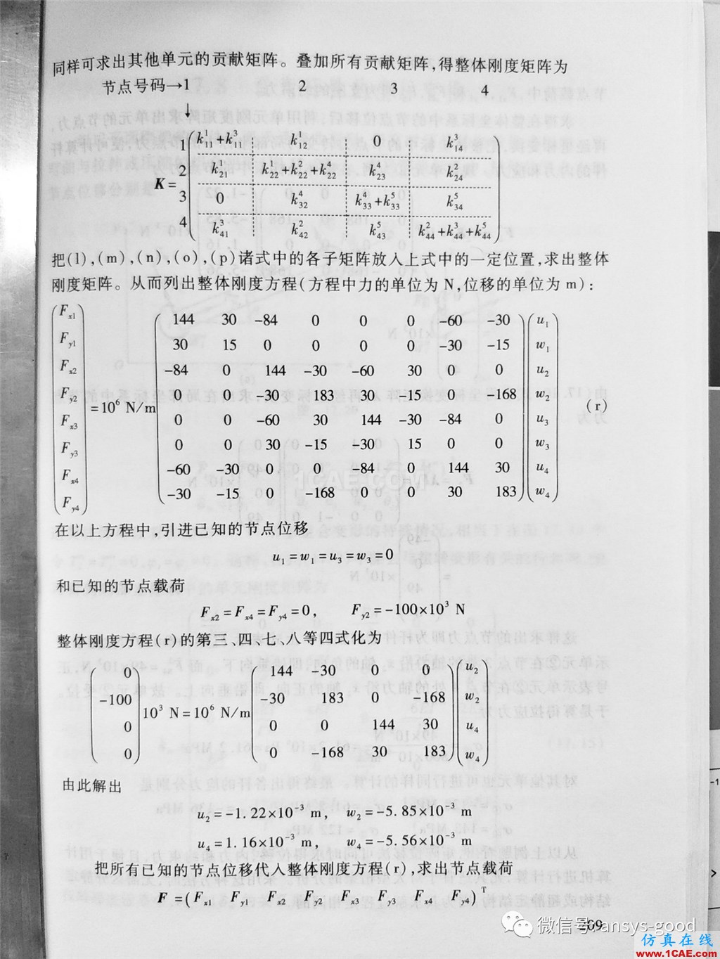 平面桁架(矩陣位移法)ANSYS分析ansys結果圖片5