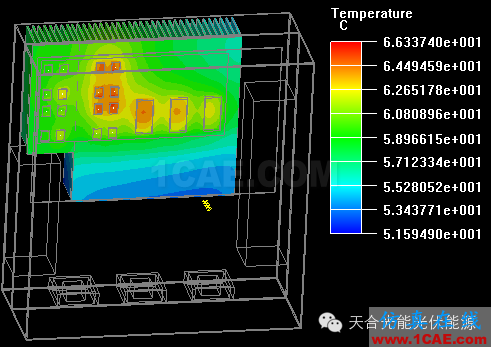 基于ICEPAK熱仿真的光伏逆變器結構優化ansys分析案例圖片11