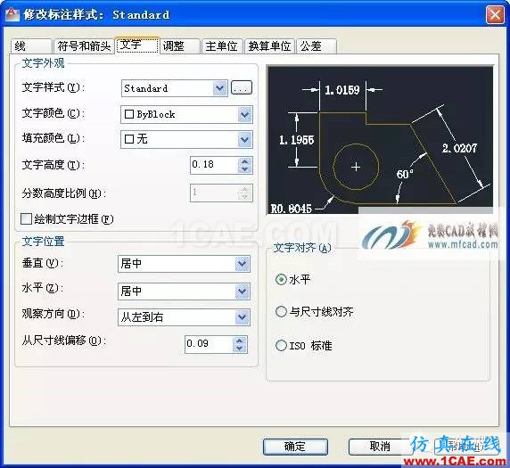 autocad標注樣式的設置AutoCAD應用技術圖片3