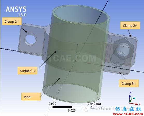 DM(DesignModeler)布爾運算與切片操作ansys分析案例圖片3