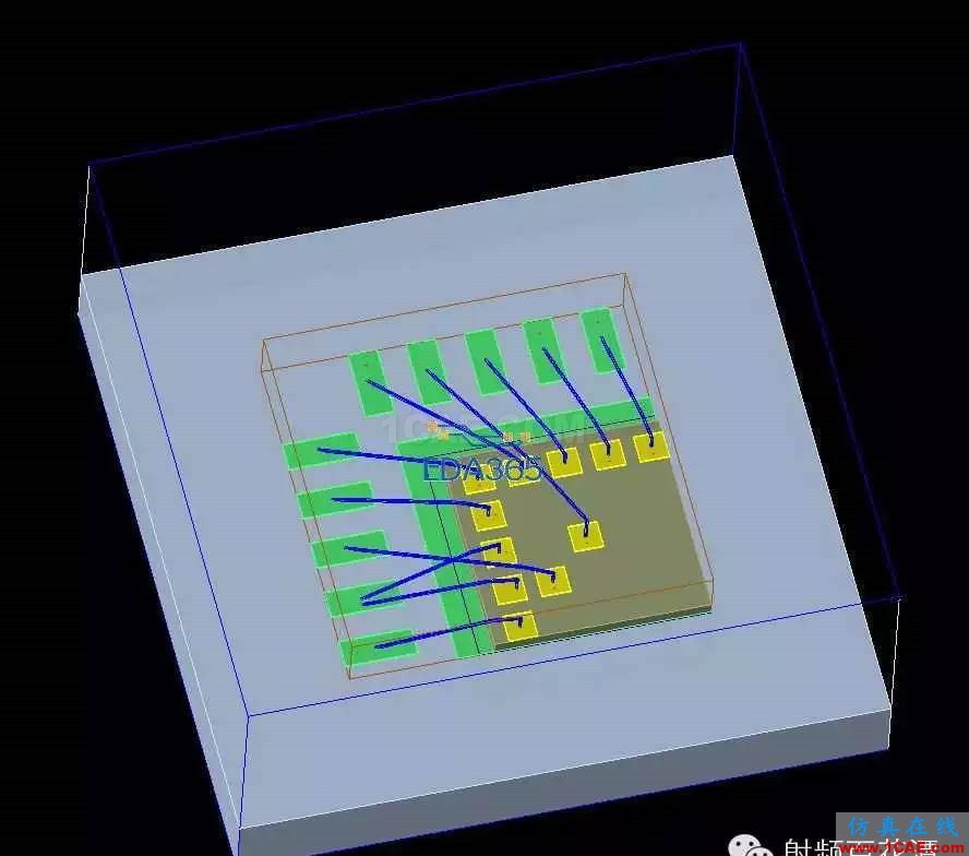 QFN封裝bondwire有限元電磁場仿真ADS電磁技術圖片7
