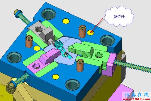 這套汽車傳感器支架精密模具如何設計？ug設計案例圖片23