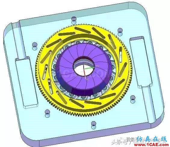 齒輪帶著十五個行位彎抽芯，這圖高清版ug設計案例圖片9