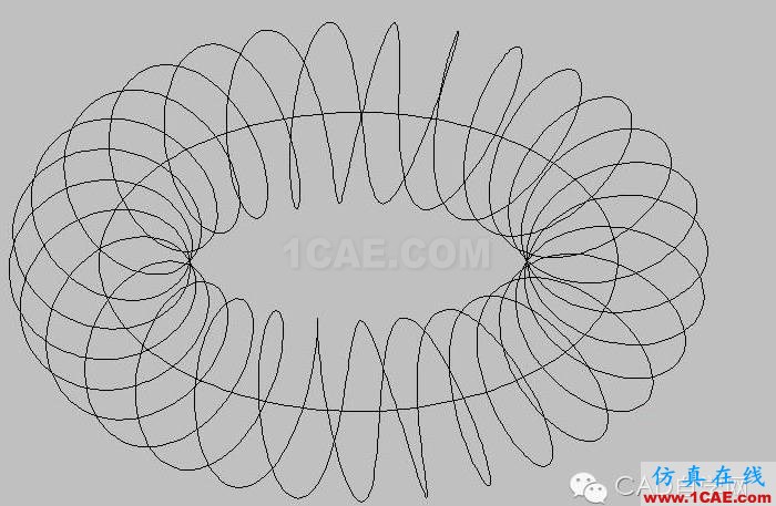 說明: AutoCAD 2008三維教程:環形彈簧及弧線彈簧的幾種畫法_中國教程網 AutoCAD環形彈簧做法二AutoCAD分析圖片5