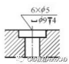 cad沉孔及孔深符號怎么通過文字輸入方式打出來?【AutoCAD教程】AutoCAD培訓教程圖片2