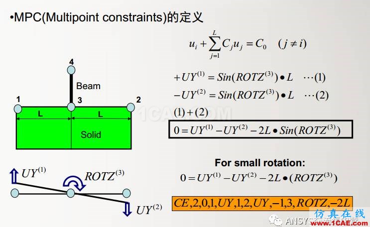 ansys技術專題之 多點約束(MPC)ansys培訓的效果圖片3