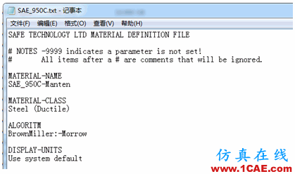 FE-SAFE wbr材料庫簡介 FE-SAFE 材料庫簡介fe-Safe技術圖片3