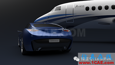 Close-up of car and jet rendered with CATIA NVIDIA QUADRO與CATIA久經考驗的黃金組合只為實現完美設計Catia應用技術圖片2