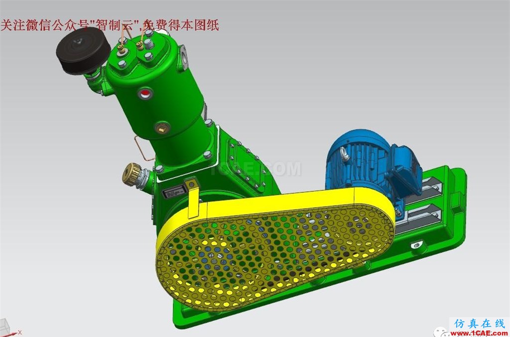 【工程機械】電動空氣壓縮機3D模型 UG(NX)設計 空壓機數模ug設計圖片2