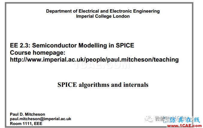 【資料分享】SPICE電路仿真入門與提高(附80M經典教程、論文、手冊與源代碼)【轉發】EDA技術圖片4