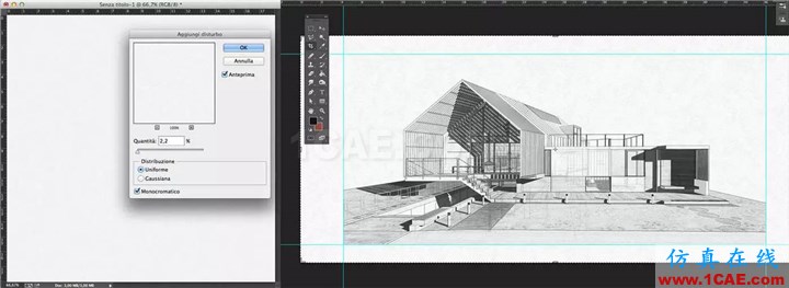 效果圖的藝術:用SketchUp, AutoCAD 和 Photoshop創造絕佳的水彩效果AutoCAD仿真分析圖片13